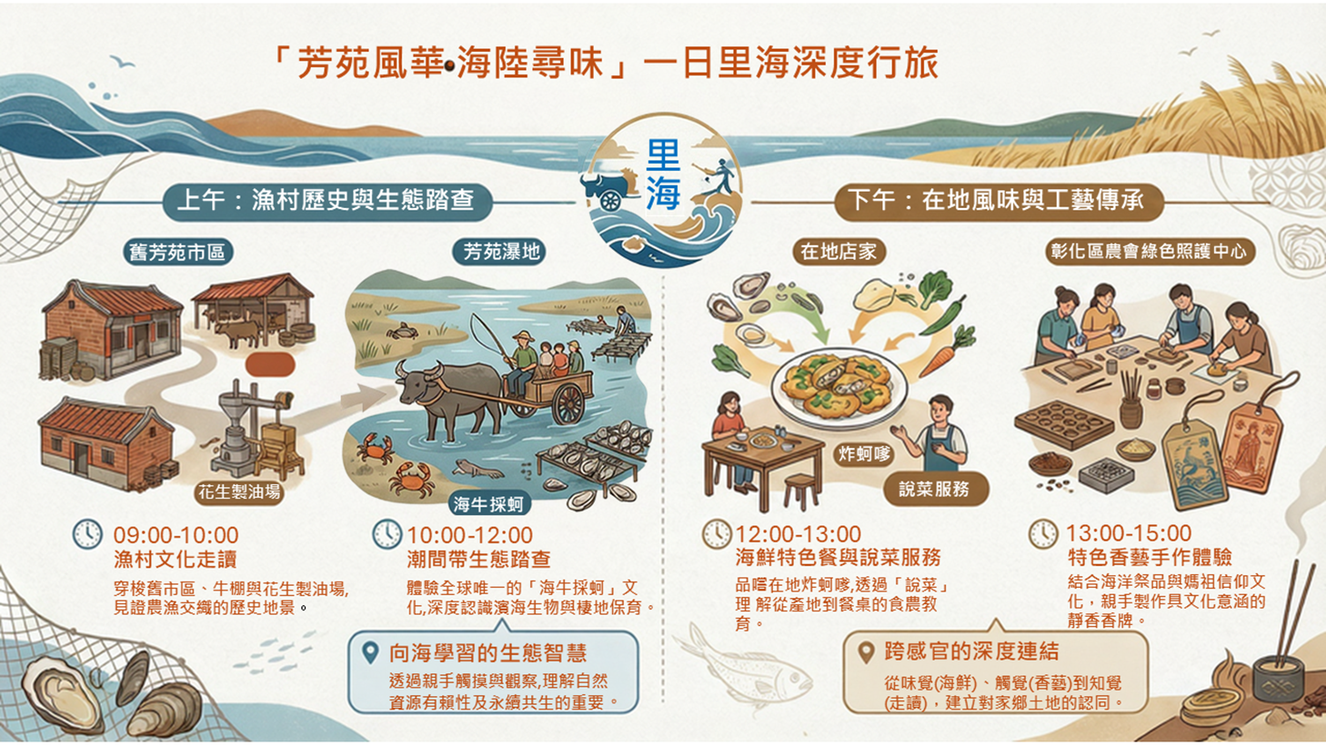 圖二  「芳苑風華・海陸尋味」一日里海深度行旅